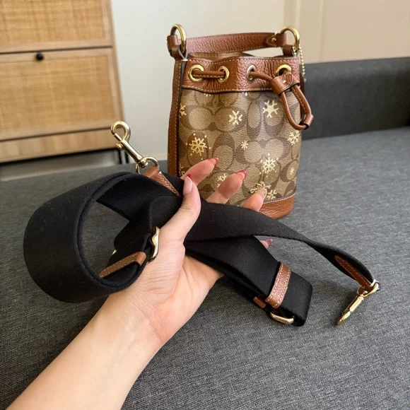 Coach | Dempsey Drawstring Mini Bucket Bag | Blogger's Favorite - Picture 7 of 7